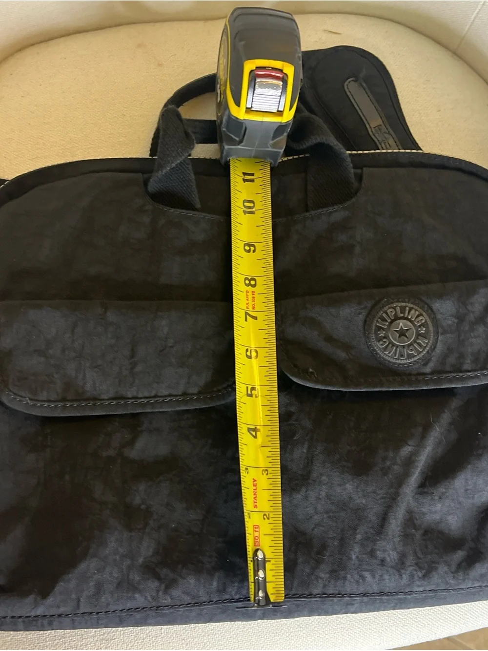 Kipling Black Men's Laptop Bag with Top Handles